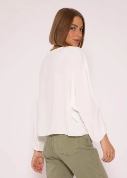 Fliessendes Oversize Top, Weiß -Sassyclassy SassyClassy fliessendes oversize top weiss S3204B5856 5
