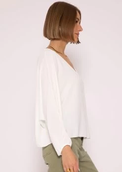 Fliessendes Oversize Top, Weiß -Sassyclassy SassyClassy fliessendes oversize top weiss S3204B5856 6