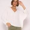 Fliessendes Oversize Top, Weiß 2 Fliessendes Oversize Top, Weiß -Sassyclassy SassyClassy fliessendes oversize top weiss S3204B5856 7