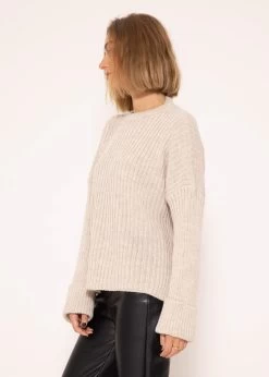 Gerippter Pullover - Beige 17 Gerippter Pullover - Beige -Sassyclassy SassyClassy gerippter pullover beige S3207B6017 3