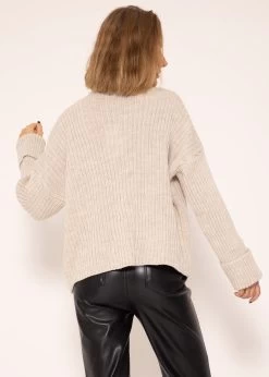 Gerippter Pullover - Beige 16 Gerippter Pullover - Beige -Sassyclassy SassyClassy gerippter pullover beige S3207B6017 4