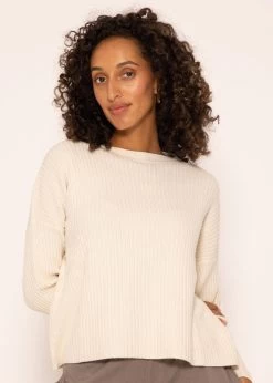 Gerippter Pullover - Offwhite 14 Gerippter Pullover - Offwhite -Sassyclassy SassyClassy gerippter pullover offwhite S3207P6139 1
