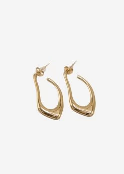 Geschwungene Creolen, Gold 9 Geschwungene Creolen, Gold -Sassyclassy SassyClassy geschwungene creolen gold S3203A1299 3