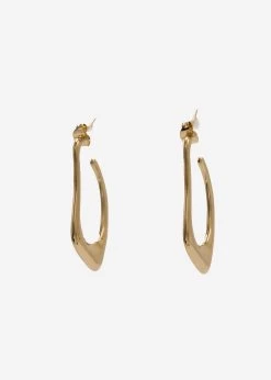 Geschwungene Creolen, Gold