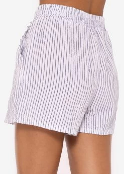 Gestreifte Musselin Shorts, Blau/weiß -Sassyclassy SassyClassy gestreifte musselin shorts blau weiss S3205B5908 3VZnENe3VpYrFK