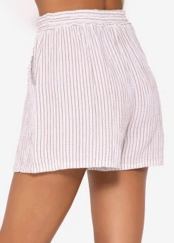 Gestreifte Musselin Shorts, Braun/offwhite -Sassyclassy SassyClassy gestreifte musselin shorts blau weiss S3205B5908 5 1nOQFpX7nL65Es