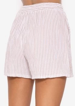Gestreifte Musselin Shorts, Braun/offwhite -Sassyclassy SassyClassy gestreifte musselin shorts blau weiss S3205B5908 6 1agnDaOCqSPVhH