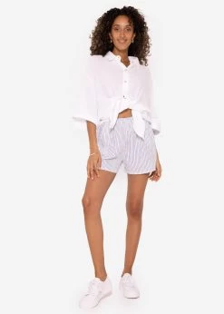 Gestreifte Musselin Shorts, Blau/weiß -Sassyclassy SassyClassy gestreifte musselin shorts blau weiss S3205B5908 6dHmWMR0RtzMJp