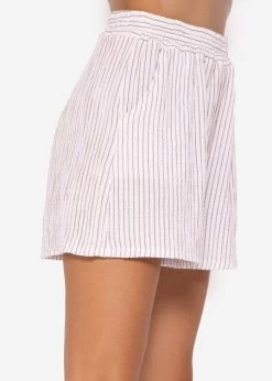 Gestreifte Musselin Shorts, Braun/offwhite -Sassyclassy SassyClassy gestreifte musselin shorts blau weiss S3205B5908 7 1z93pPLnN2SlnN