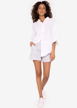 Gestreifte Musselin Shorts, Blau/weiß -Sassyclassy SassyClassy gestreifte musselin shorts blau weiss S3205B5908 7rr5aeLxRUvBBj