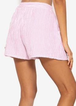 Gestreifte Musselin Shorts, Pink/weiß -Sassyclassy SassyClassy gestreifte musselin shorts pink weiss S3203B5708 3VjKZOqEvM3HcO