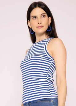 Gestreiftes Top, Blau/weiß -Sassyclassy SassyClassy gestreiftes top blau weiss S3202B5454 4