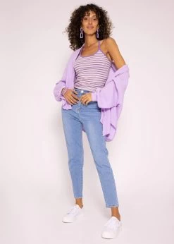 Gestreiftes Träger Top, Flieder -Sassyclassy SassyClassy gestreiftes trager top flieder S3204B5842