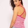 Gestreiftes Träger Top, Pink -Sassyclassy SassyClassy gestreiftes trager top pink S3204B5841