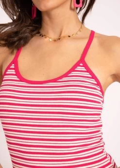 Gestreiftes Träger Top, Pink -Sassyclassy SassyClassy gestreiftes trager top pink S3204B5841 8
