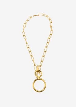 Gliederkette Mit Anhänger, Gold