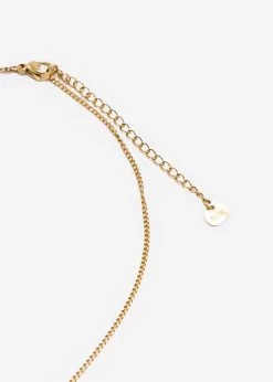 Halskette Mit Funkelndem Steinchen, Gold -Sassyclassy SassyClassy halskette mit funkelndem steinchen gold S3208AK1444 3