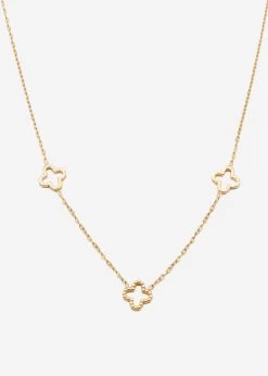 Halskette Mit Kleeblättern, Gold -Sassyclassy SassyClassy halskette mit kleeblattern gold S3208AK1446 2rvgfnTgIhY0cZ