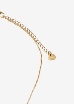 Halskette Mit Kleeblättern, Gold -Sassyclassy SassyClassy halskette mit kleeblattern gold S3208AK1446 3