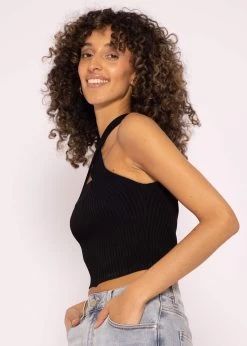 Halterneck Strick Top, Schwarz -Sassyclassy SassyClassy halterneck strick top schwarz S3204B5794 8