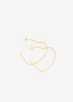 Herz-Creolen, Gold -Sassyclassy SassyClassy herz creolen gold S3202A1276 4