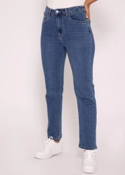Jeans Mit Weitem Bein, Mittelblau -Sassyclassy SassyClassy jeans mit weitem bein mittelblau S3202B5533 1