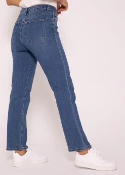 Jeans Mit Weitem Bein, Mittelblau -Sassyclassy SassyClassy jeans mit weitem bein mittelblau S3202B5533 3