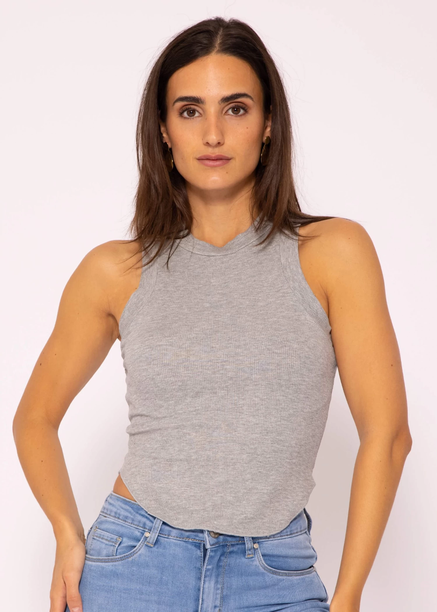 Jersey Top, Hellgrau 4 Jersey Top, Hellgrau – Bild 2