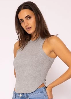 Jersey Top, Hellgrau