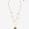 Kombinierte Kette Mit Anhänger Und Zarten Plättchen, Gold -Sassyclassy SassyClassy kombinierte kette mit anhanger und zarten plattchen gold S0204A660 3