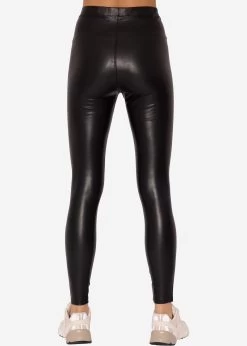 Kunst Leder-Leggings, Schwarz -Sassyclassy SassyClassy kunstleder leggings schwarz S1204B3899 4QeFaqfTym6JtL