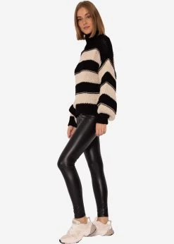 Kunst Leder-Leggings, Schwarz -Sassyclassy SassyClassy kunstleder leggings schwarz S1204B3899 7