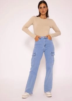 Langarmshirt Mit Diagonaler Biese, Beige 15 Langarmshirt Mit Diagonaler Biese, Beige -Sassyclassy SassyClassy langarm shirt mit diagonaler biese beige S3207B6009