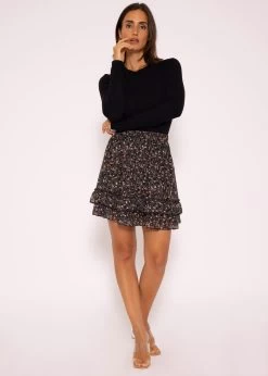 Langarmshirt Mit Diagonaler Biese, Schwarz 12 Langarmshirt Mit Diagonaler Biese, Schwarz -Sassyclassy SassyClassy langarm shirt mit diagonaler biese schwarz S3207B6010 1