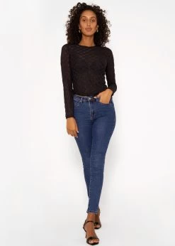 Langarmshirt Mit Netzmuster - Schwarz 14 Langarmshirt Mit Netzmuster - Schwarz -Sassyclassy SassyClassy langarmshirt mit netzmuster schwarz S3207G6116 3rY7nTGozPsEII