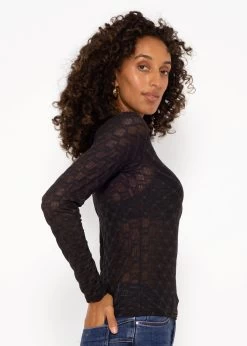 Langarmshirt Mit Netzmuster - Schwarz 13 Langarmshirt Mit Netzmuster - Schwarz -Sassyclassy SassyClassy langarmshirt mit netzmuster schwarz S3207G6116 5xRaS9V8K9EvOt