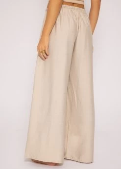 Lässige Schlupfhose Mit Weitem Bein, Beige 11 Lässige Schlupfhose Mit Weitem Bein, Beige -Sassyclassy SassyClassy lassige schlupfhose mit weitem bein beige S3201B5400 2