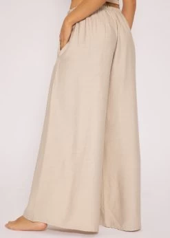 Lässige Schlupfhose Mit Weitem Bein, Beige 14 Lässige Schlupfhose Mit Weitem Bein, Beige -Sassyclassy SassyClassy lassige schlupfhose mit weitem bein beige S3201B5400 4