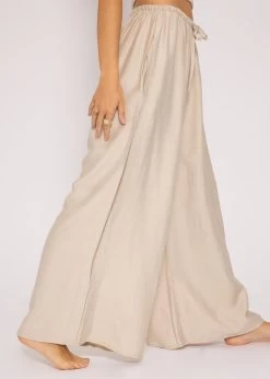 Lässige Schlupfhose Mit Weitem Bein, Beige 13 Lässige Schlupfhose Mit Weitem Bein, Beige -Sassyclassy SassyClassy lassige schlupfhose mit weitem bein beige S3201B5400 5