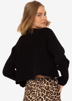 Lässiger Crop Pullover - Schwarz -Sassyclassy SassyClassy lassiger crop pullover schwarz S3208P6305 7vS13alApABsw8NYxi0232zMEm0