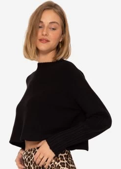Lässiger Crop Pullover - Schwarz -Sassyclassy SassyClassy lassiger crop pullover schwarz S3208P6305 9XzkBJVilvexO6V8SfcUnlE5M1O