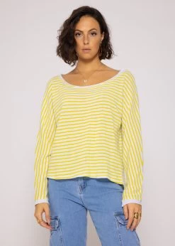 Lässiges Ringel Langarmshirt, Gelb/weiß 13 Lässiges Ringel Langarmshirt, Gelb/weiß -Sassyclassy SassyClassy lassiges ringel shirt gelb weiss S3202B5452