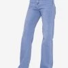 Jeans Mit Weitem Bein, Hellblau -Sassyclassy SassyClassy leichter streifen pullover beige blau S3202B5592 9XakH2TqgqJqrn