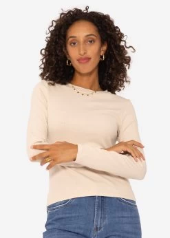 Lockeres Langarmshirt - Beige 14 Lockeres Langarmshirt - Beige -Sassyclassy SassyClassy lockeres langarmshirt beige S3207G6091 6iYsCjN7uBzdm7