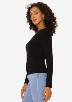 Lockeres Langarmshirt - Schwarz -Sassyclassy SassyClassy lockeres langarmshirt schwarz S3207G6089 2CuAYstKIXwDDq