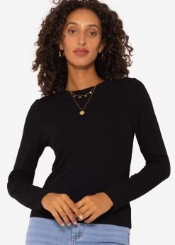 Lockeres Langarmshirt - Schwarz -Sassyclassy SassyClassy lockeres langarmshirt schwarz S3207G6089 6lVTb8ItSviWpI