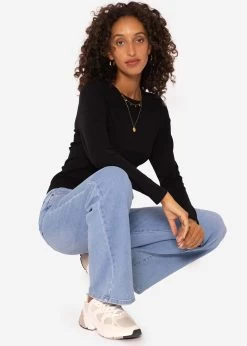 Lockeres Langarmshirt - Schwarz -Sassyclassy SassyClassy lockeres langarmshirt schwarz S3207G6089 7CAP1kEsqVs5w2