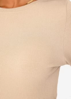 Lockeres Langarmshirt - Taupe -Sassyclassy SassyClassy lockeres langarmshirt taupe S3207G6092 24cuUDmZm7j8DV