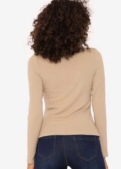 Lockeres Langarmshirt - Taupe -Sassyclassy SassyClassy lockeres langarmshirt taupe S3207G6092 3ghY2nSlqzLyZh