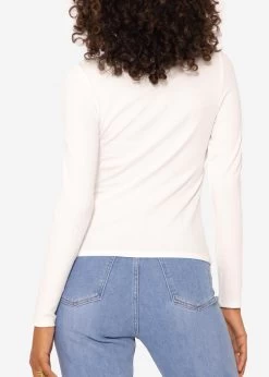 Lockeres Langarmshirt - Weiß -Sassyclassy SassyClassy lockeres langarmshirt weiss S3207G6090 2ia596ngGM8u1q